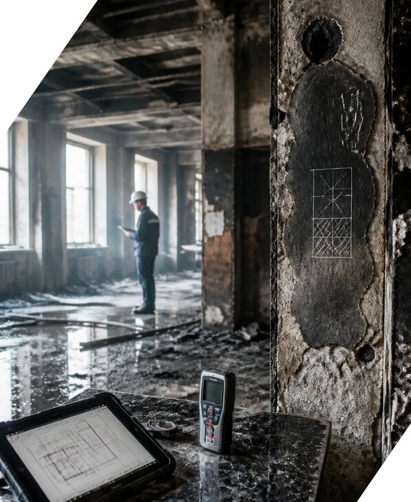Обследование зданий после пожара в Балтийске от 15293 р. | ЭкспертизаРоссия