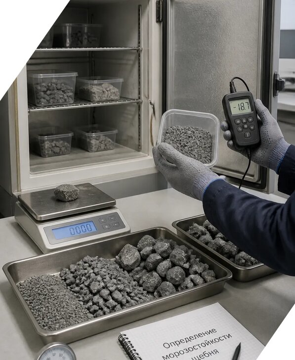 Определение морозостойкости щебня в Балтийске от 3568 р. | ЭкспертизаРоссия